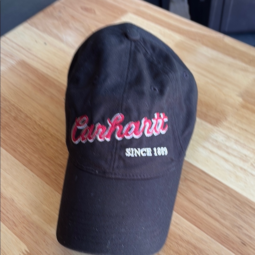 Carhartt Black Cap with Red Embroidery